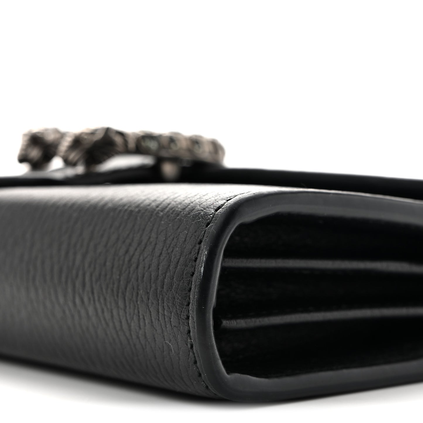 Calfskin Mini Dionysus Chain Wallet Black Black