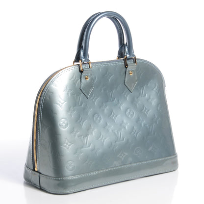 Louis Vuitton Vernis Alma PM Blue Givre 3 of 7