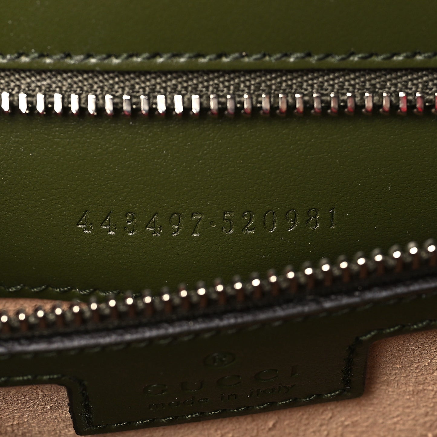 Calfskin Matelasse Aria Small GG Marmont Shoulder Bag Military Wood