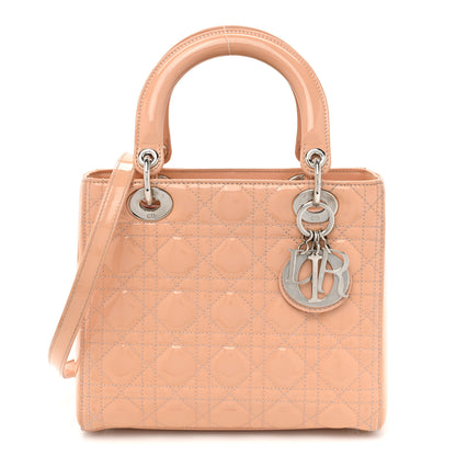 Christian Dior Patent Cannage Medium Lady Dior Rose Clair 1 of 22