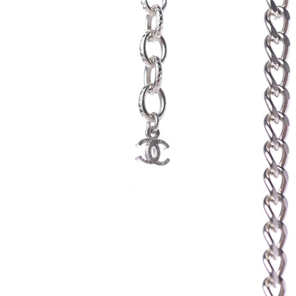 Chanel Paris Salzburg Charm Necklace Silver 8 of 11