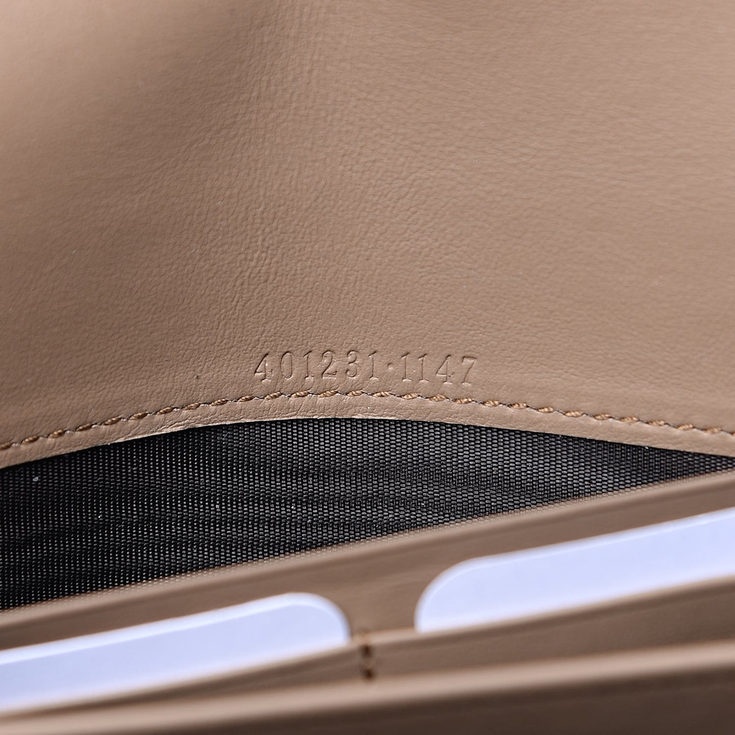 GG Supreme Monogram Mini Dionysus Chain Wallet Beige Taupe