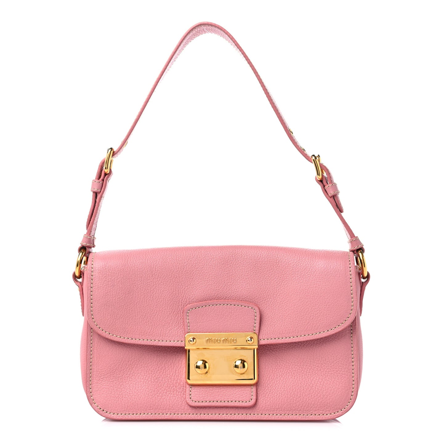 Goatskin Madras Shoulder Bag Rosa
