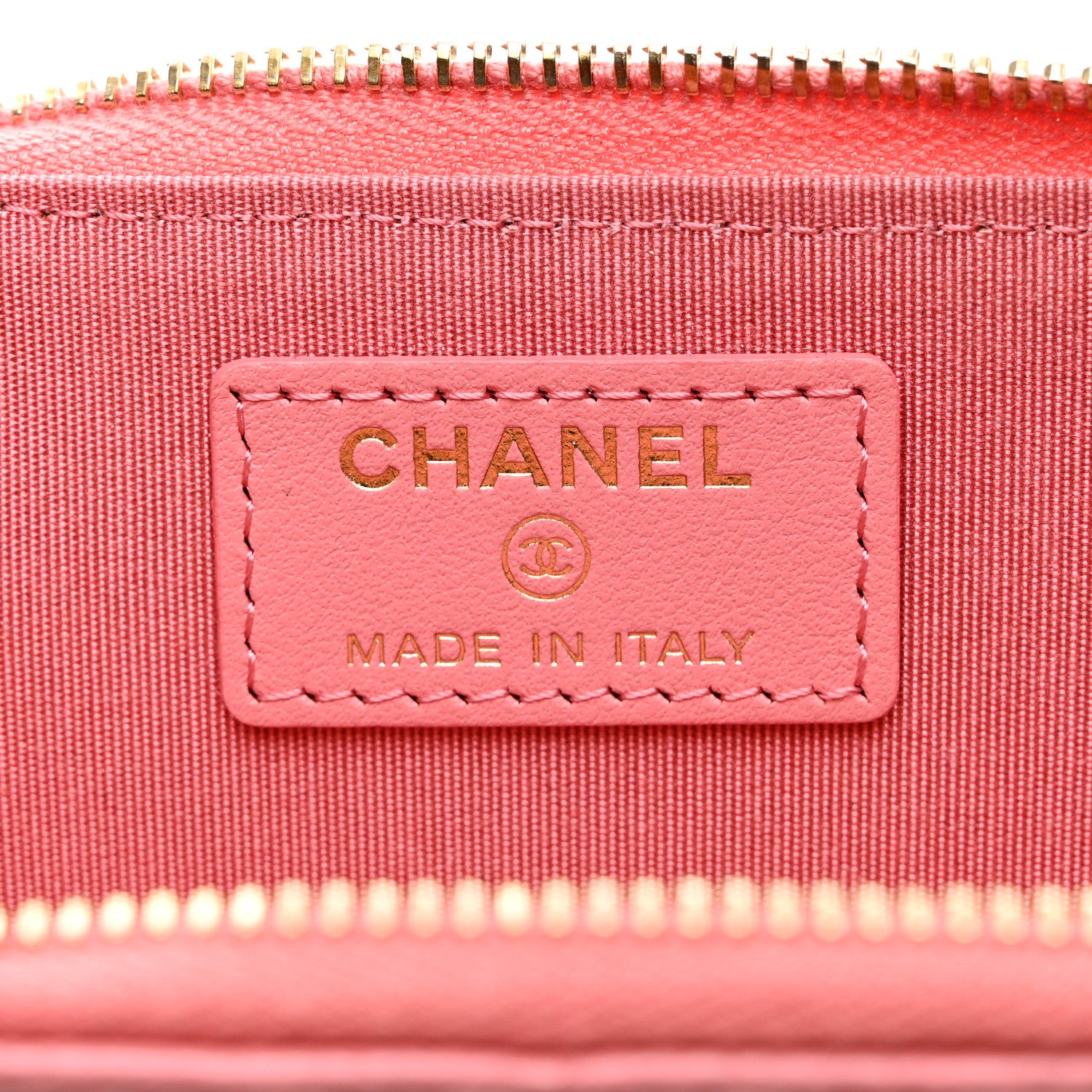 Chanel Caviar Camellia Embossed Key Holder Case Pink 6 of 7
