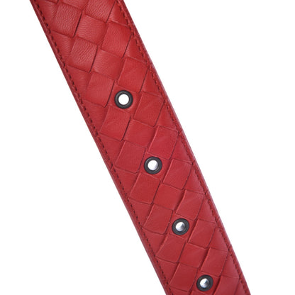 Bottega Veneta Nappa Intrecciato Belt Red 5 of 6