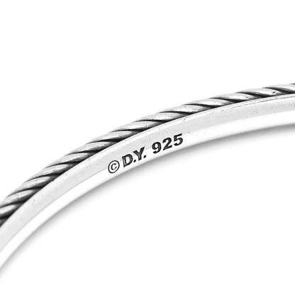 David Yurman Sterling Silver 2.5mm Cable Classics Bangle Bracelet 5 of 5