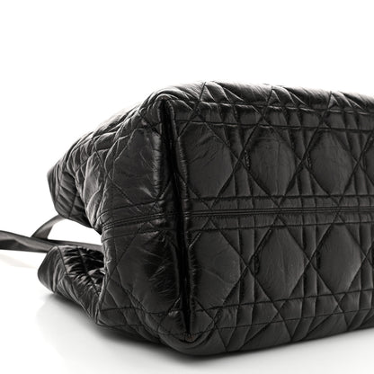 Christian Dior Crinkled Calfskin Macrocannage Large Toujours Black 10 of 12