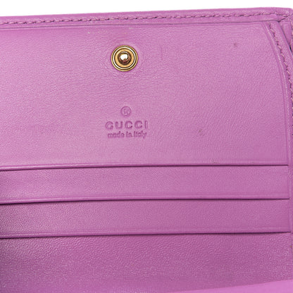 Gucci Calfskin Matelasse GG Marmont Card Case Candy Mousse 5 of 6
