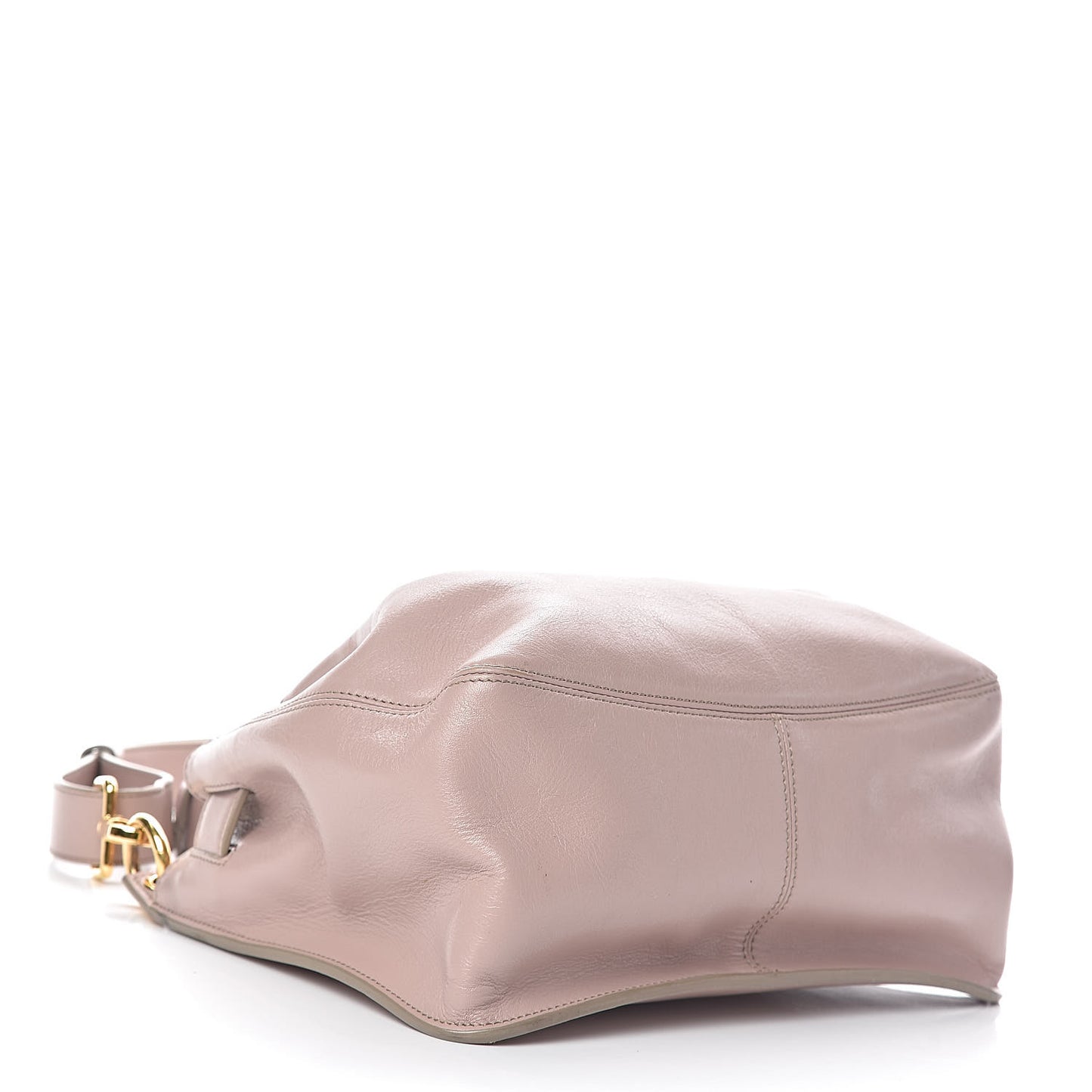 Calfskin Small Lock Front Crossbody Blush Nude