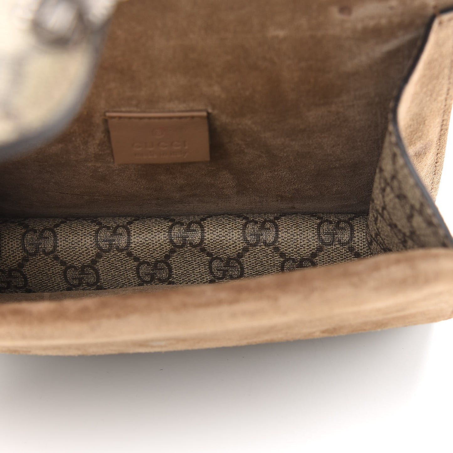 GG Supreme Monogram Mini Dionysus Shoulder Bag Taupe