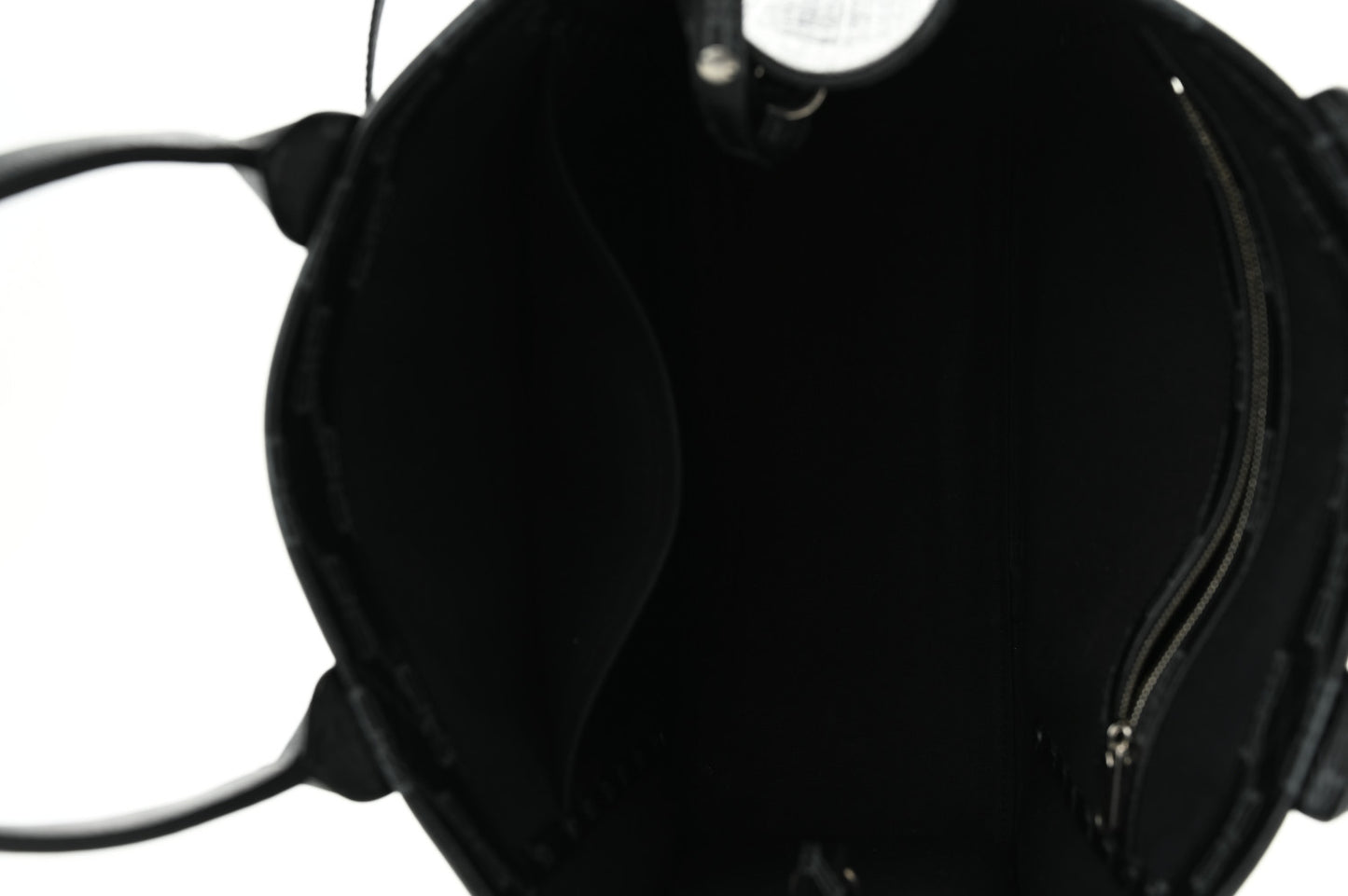 Coated Canvas BB Monogram Hardware Tote Black White