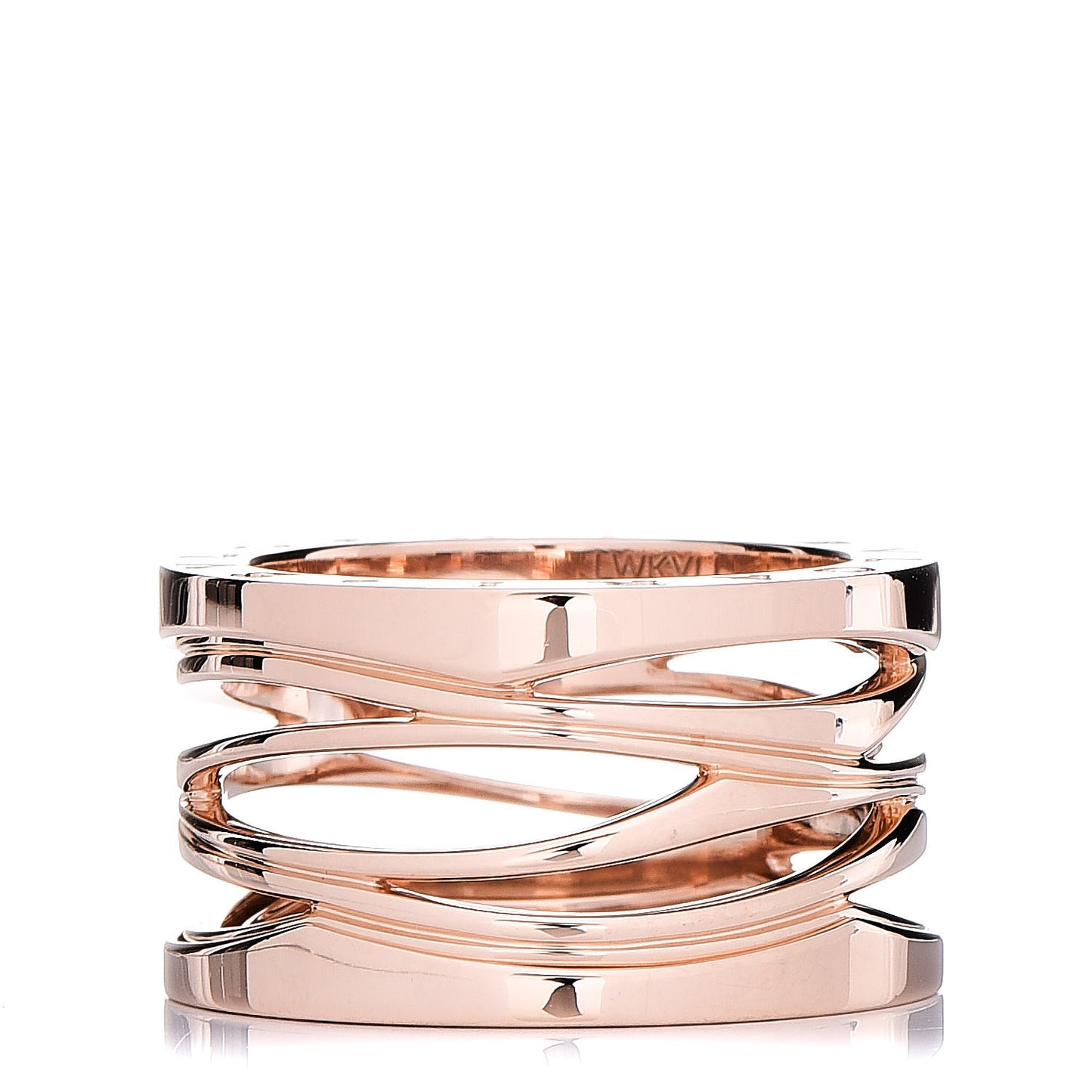 18K Rose Gold B.Zero1 Legend Four-Band Ring 54 6.75