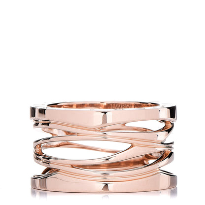 Bulgari 18K Rose Gold B.Zero1 Legend Four-Band Ring 54 6.75 1 of 8