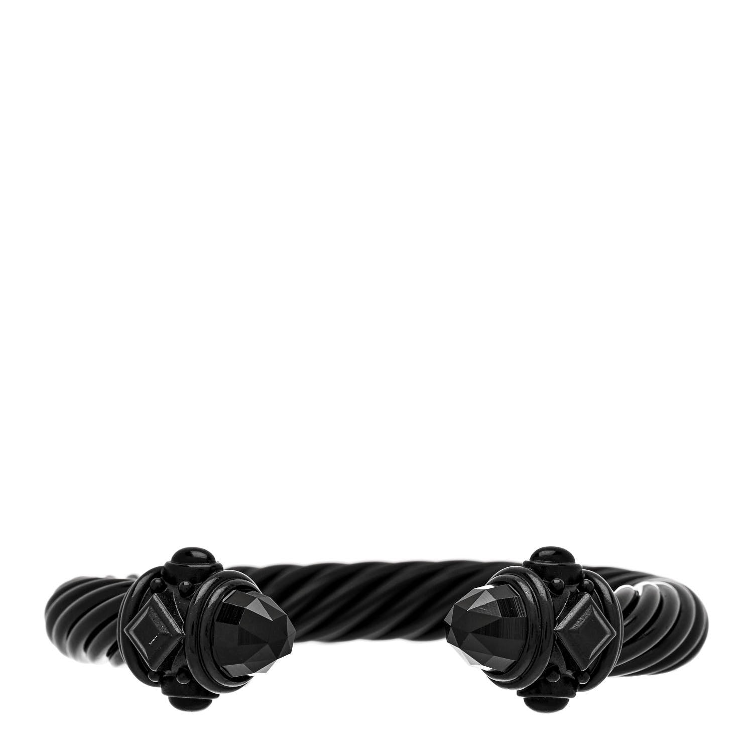 David Yurman Aluminum 10mm Renaissance Cable Bracelet Black 1 of 4