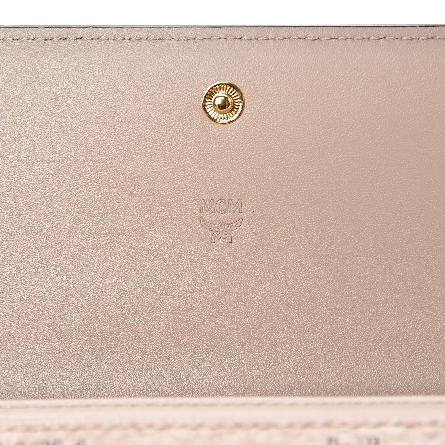 MCM Visetos Continental Flap Wallet Beige 6 of 8