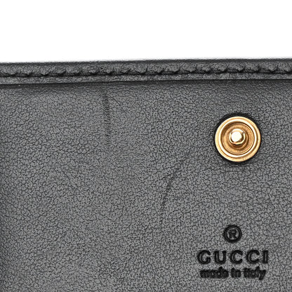 Gucci Calfskin Matelasse GG Marmont Card Case Wallet Black 9 of 14