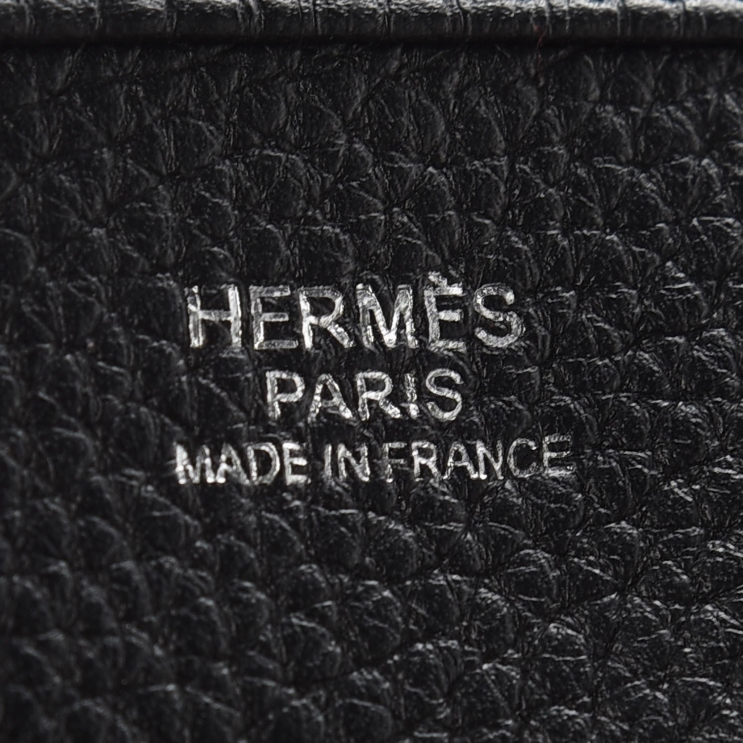 Hermes Taurillon Clemence Evelyne III PM Black 6 of 10