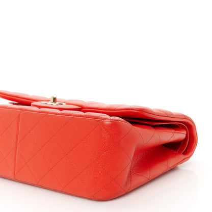 Chanel Caviar Quilted Jumbo Double Flap Red 11 of 12