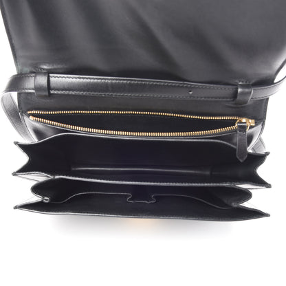 Celine Box Calfskin Medium Classic Box Flap Bag Black 5 of 16