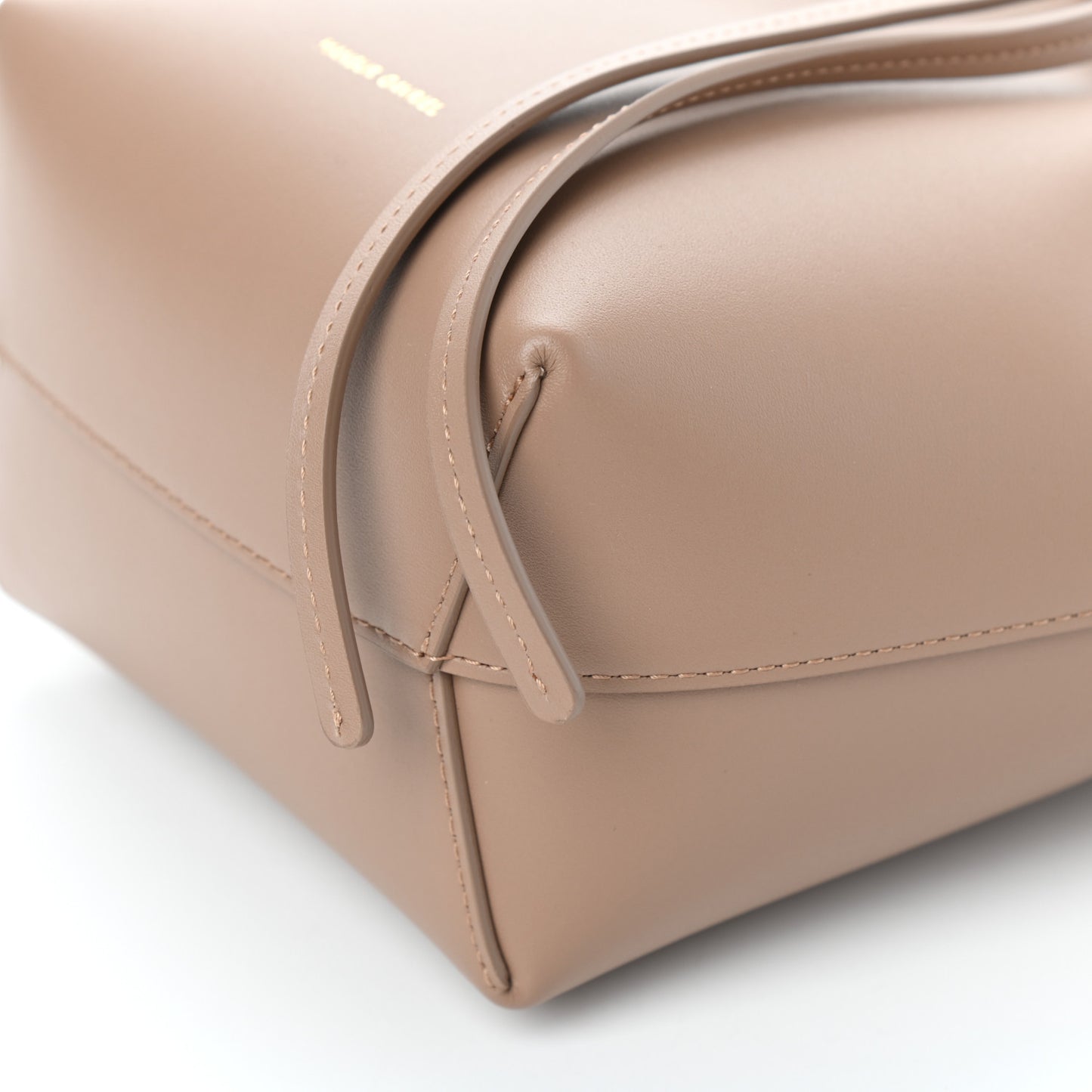 Calfskin Mini Mini Bucket Bag Biscotto