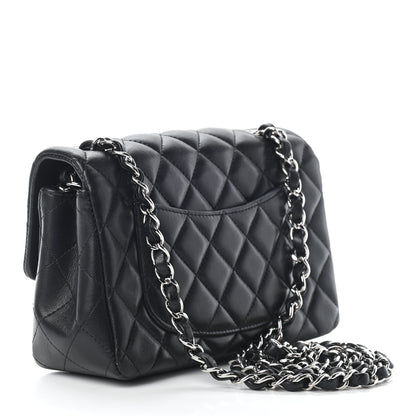Chanel Lambskin Quilted Mini Rectangular Flap Black 2 of 8