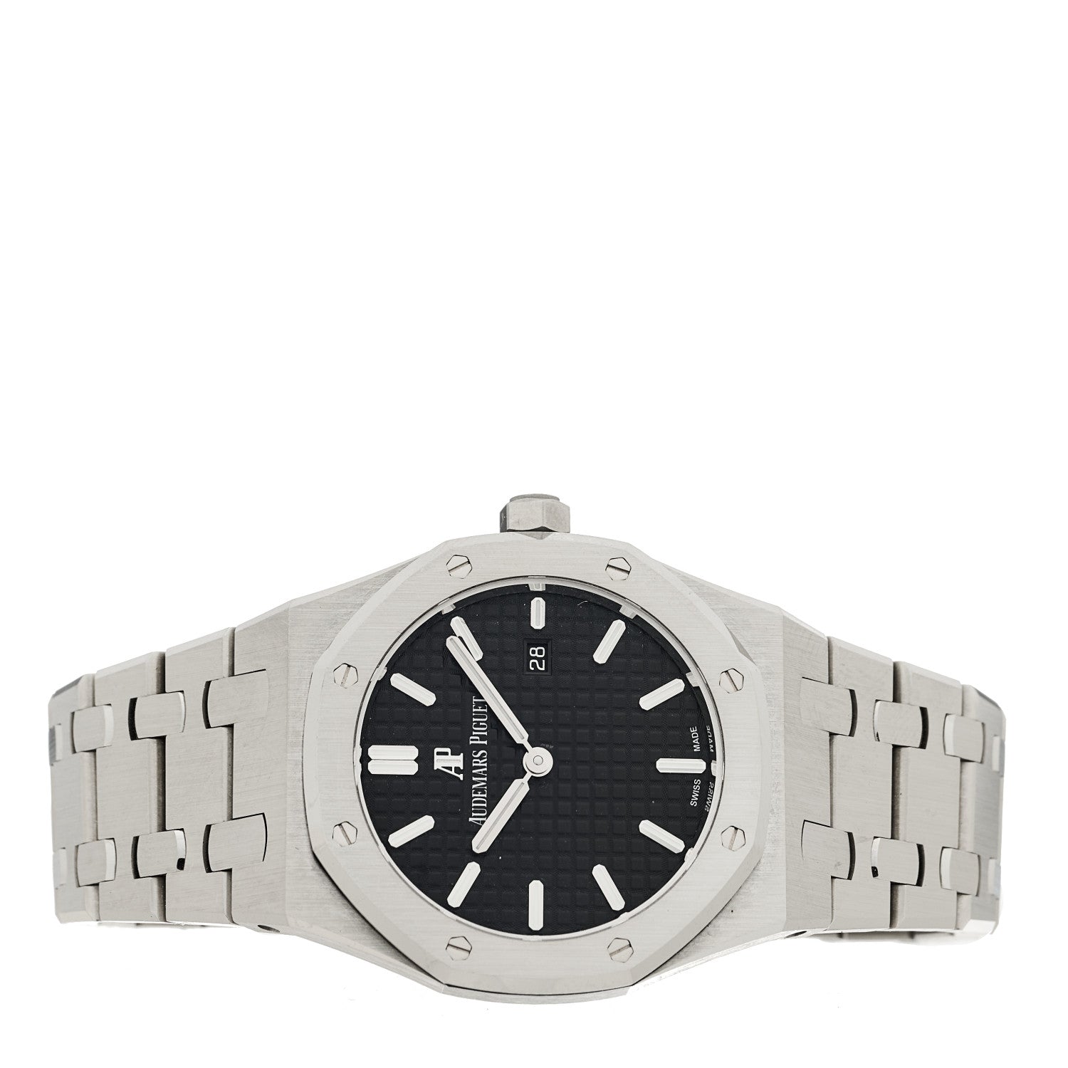 Audemars Piguet Stainless Steel 33mm Royal Oak Quartz Watch Black 67650ST.OO.1261ST.01 2 of 5