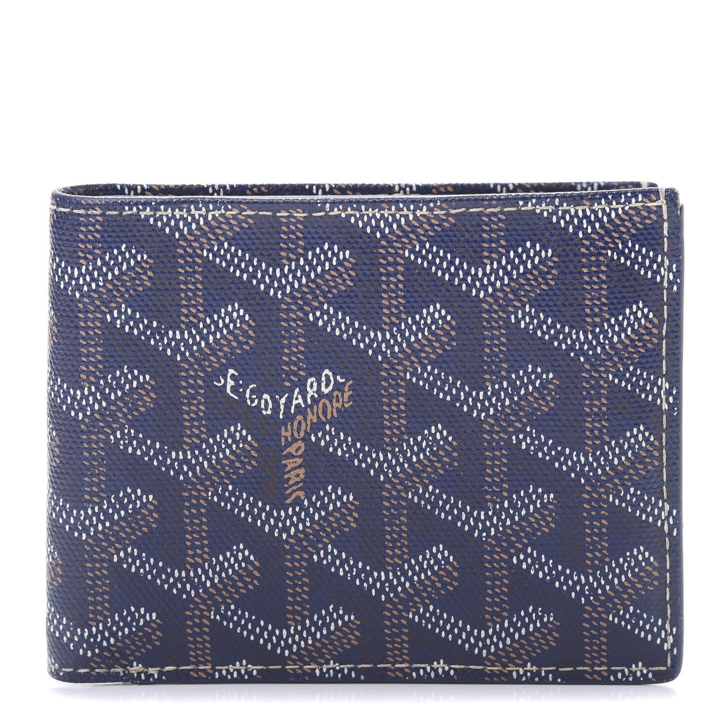 Goyard Goyardine Bi-Fold Wallet Navy 1 of 8
