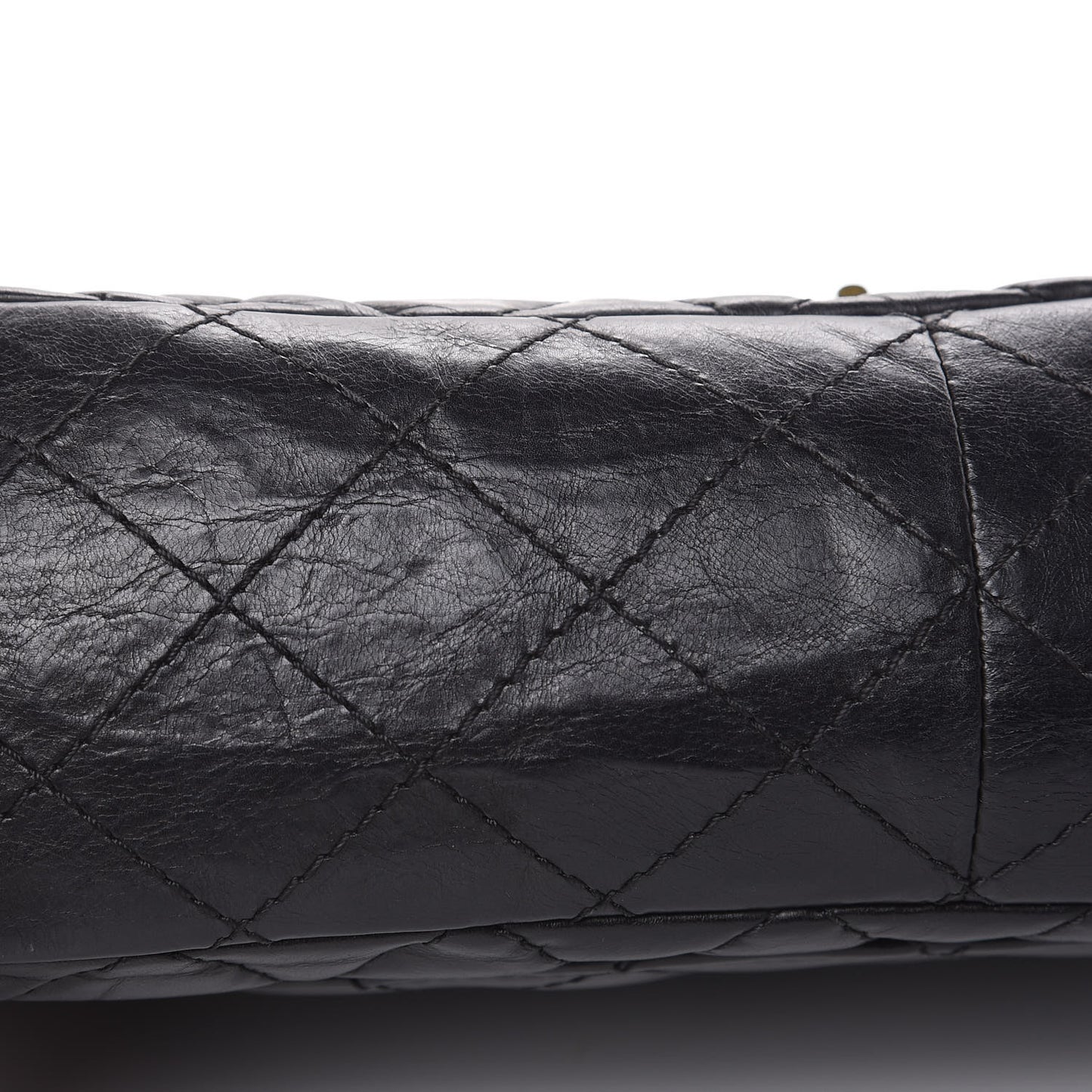 Aged Calfskin Quilted 2.55 Reissue 226 Flap Black