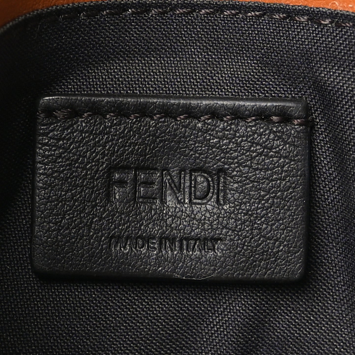 Vitello King Tamponato Logo Embossed Fold Over Card Holder Wallet Cuoio