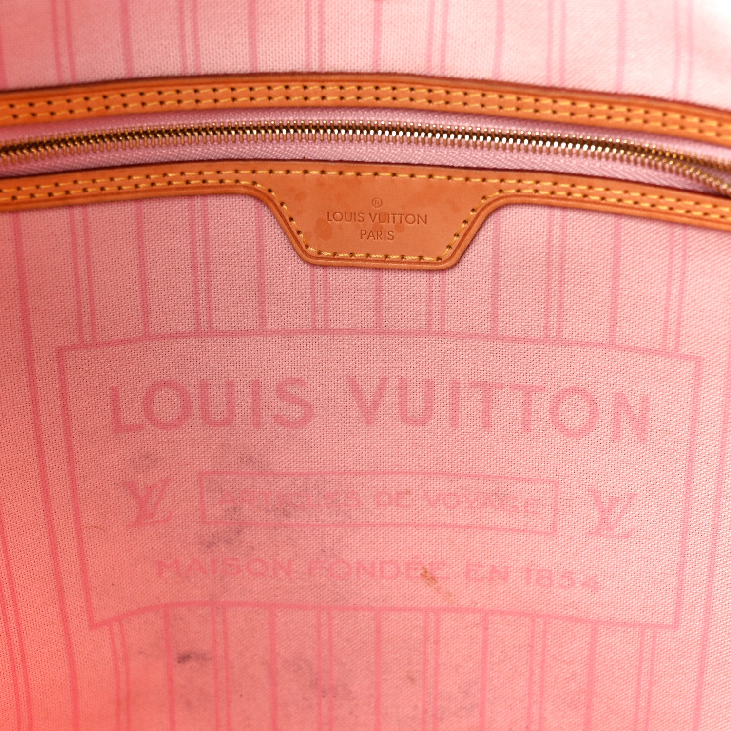 Louis Vuitton Damier Azur Neo Neverfull MM Rose Ballerine 6 of 12