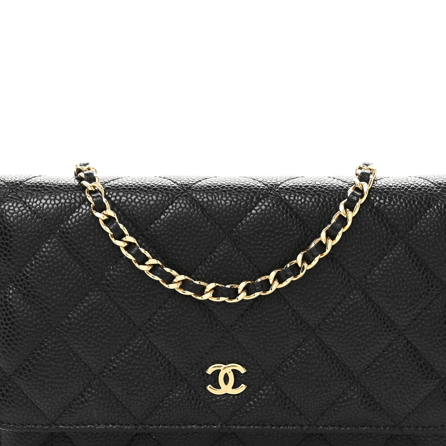 Chanel Caviar Quilted Wallet On Chain WOC Black 9 of 13