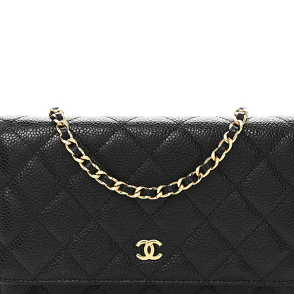 Chanel Caviar Quilted Wallet On Chain WOC Black 9 of 13