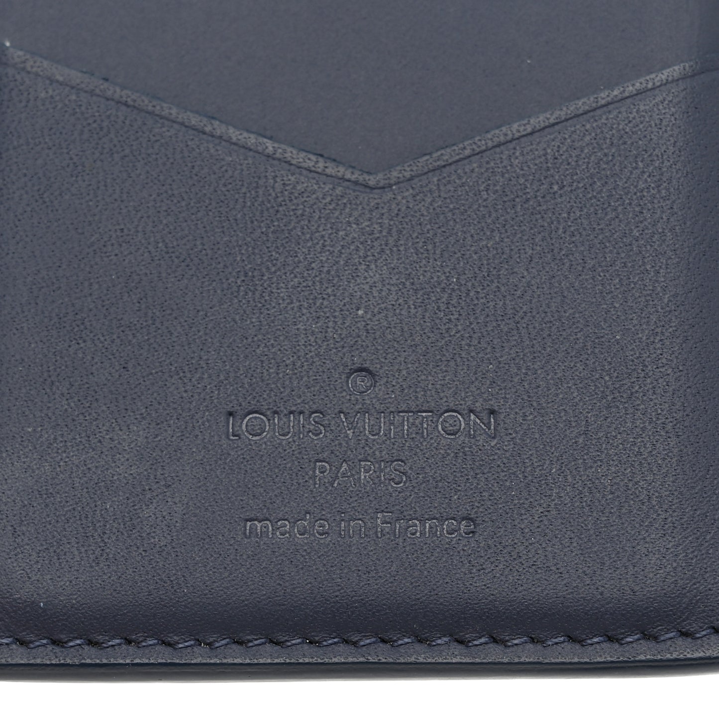Calfskin Monogram Shadow Pocket Organizer Blue