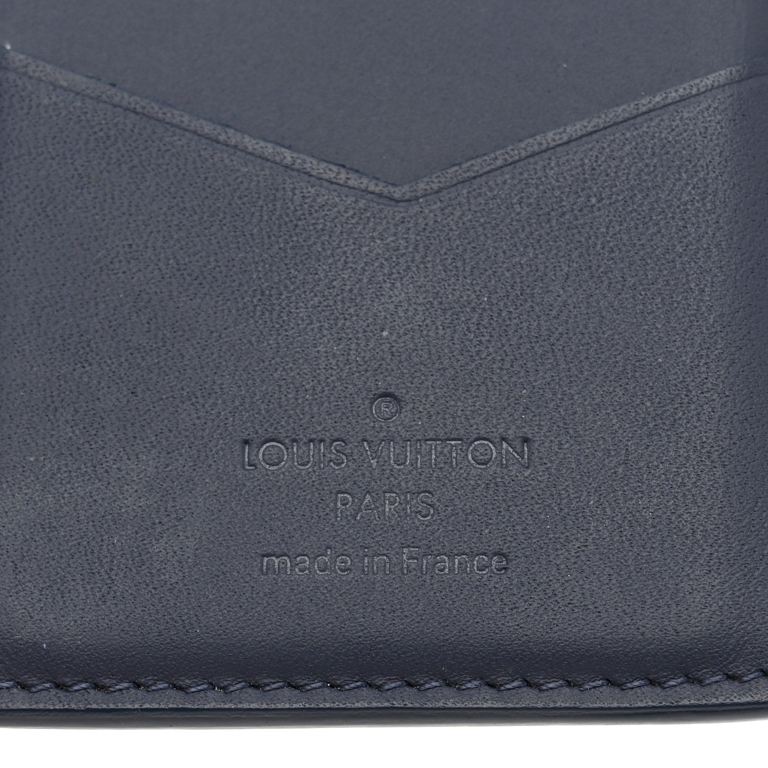 Louis Vuitton Calfskin Monogram Shadow Pocket Organizer Blue 6 of 6