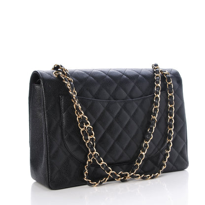 Chanel Caviar Quilted Maxi Double Flap Black 4 of 9