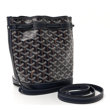 Goyard Goyardine Petit Flot Bucket Bag PM Navy 3 of 9