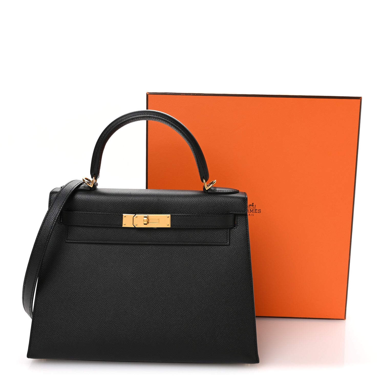 Hermes Epsom Kelly Sellier 28 Black 11 of 11