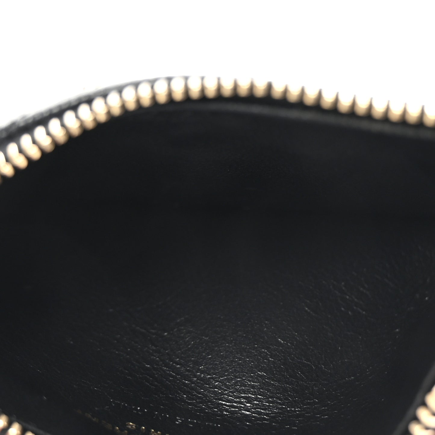 Grain De Poudre Matelasse Chevron Monogram Fragments Zippered Card Case Black