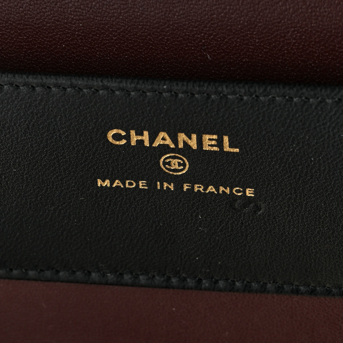 Chanel Lambskin Quilted Compact Vanity Case Purse With Chain Black 6 of 10