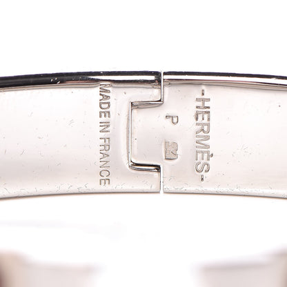 Hermes Enamel Narrow Clic Clac H Bracelet PM Burgundy 4 of 4