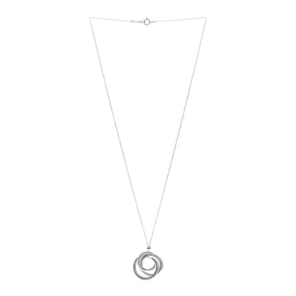 Tiffany Sterling Silver 1837 Circles Pendant Necklace 3 of 4
