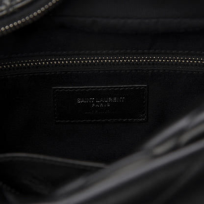 Saint Laurent Calfskin Y Quilted Monogram Small Loulou Bowling Bag Black 8 of 9