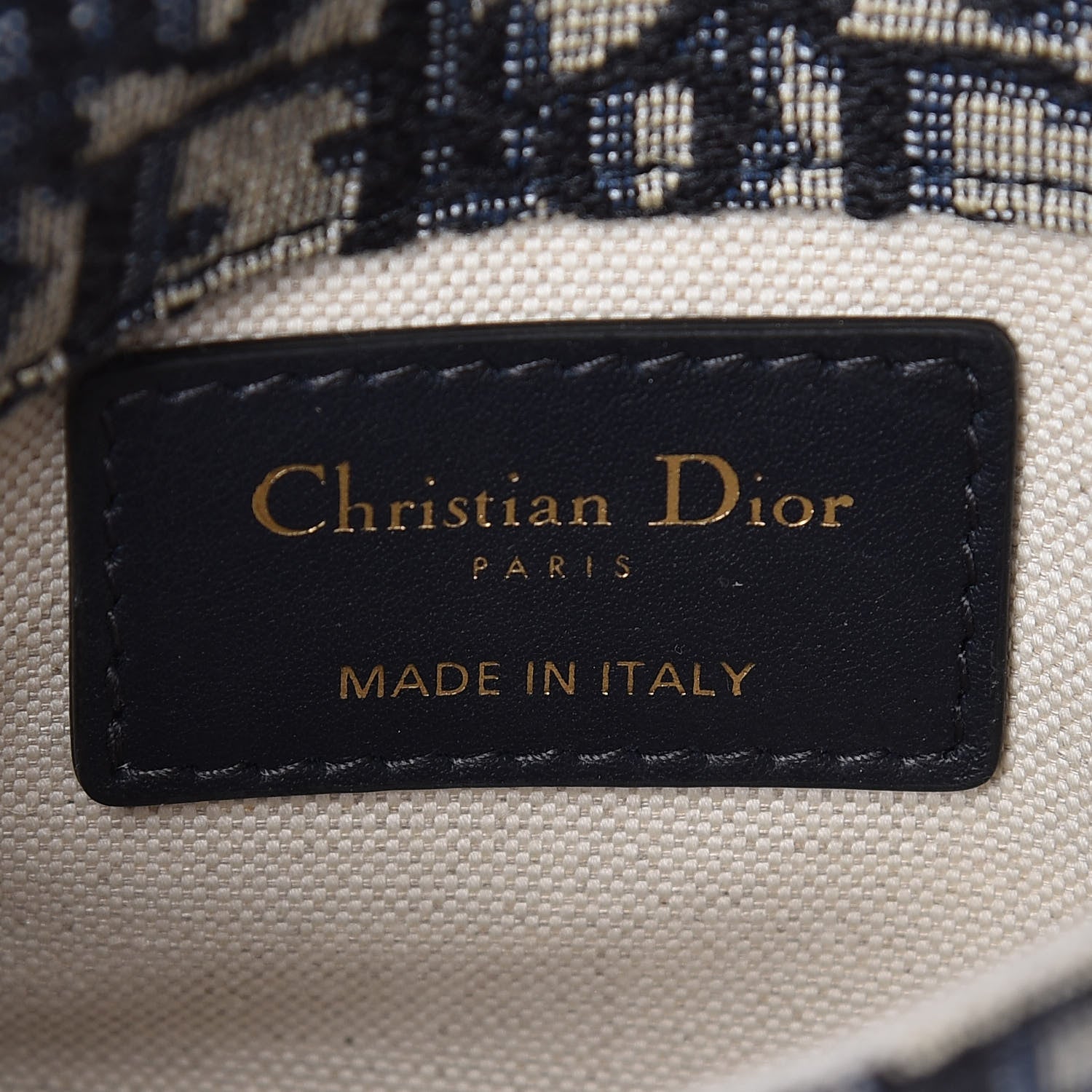 Christian Dior Oblique Saddle Belt Bag Blue 8 of 10