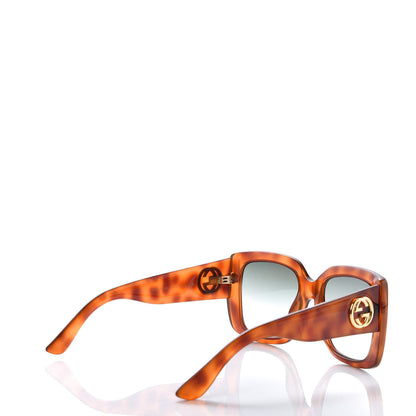 Gucci Acetate Square Frame Sunglasses GG0141S Tortoise 4 of 7