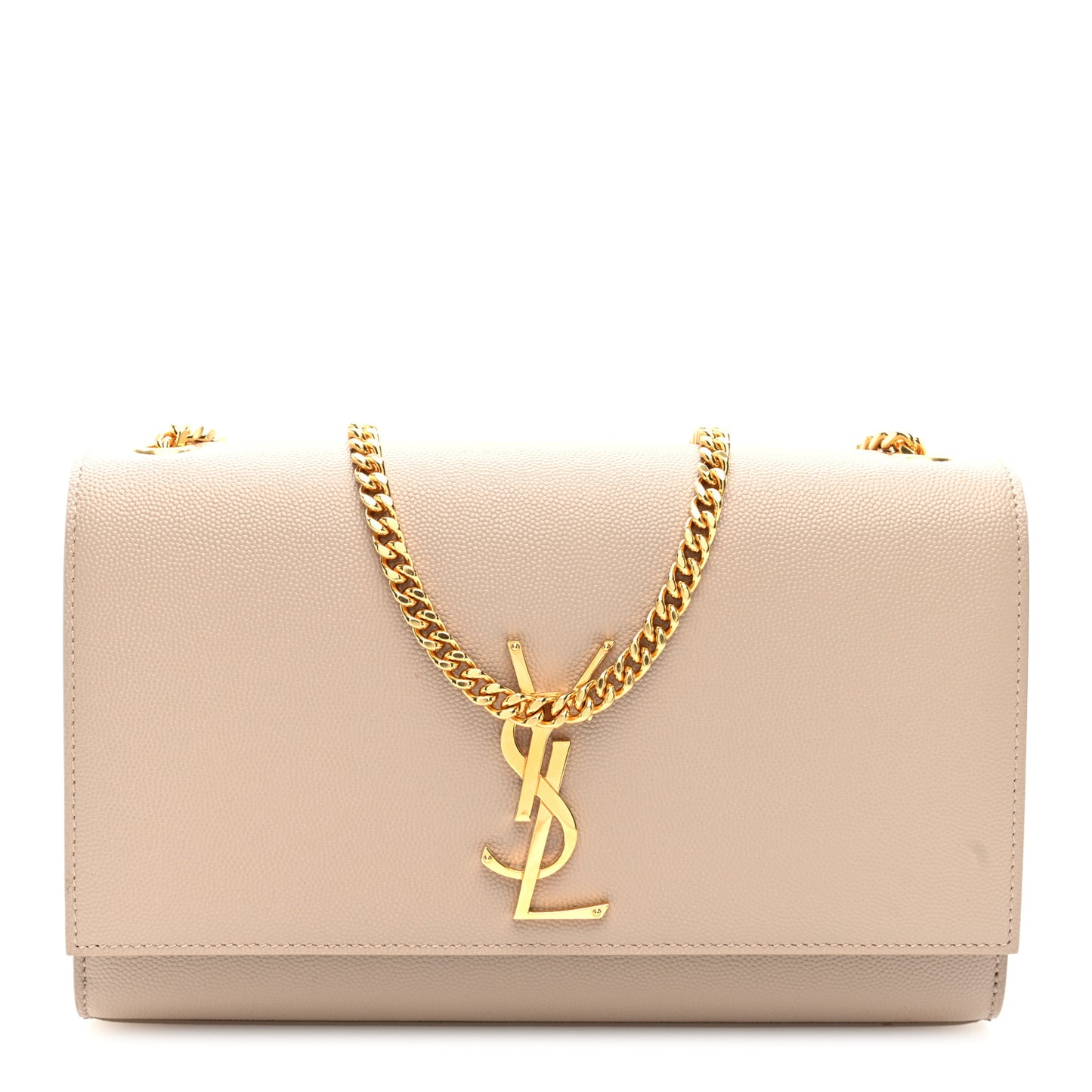 Grain De Poudre Medium Monogram Kate Satchel Dark Beige