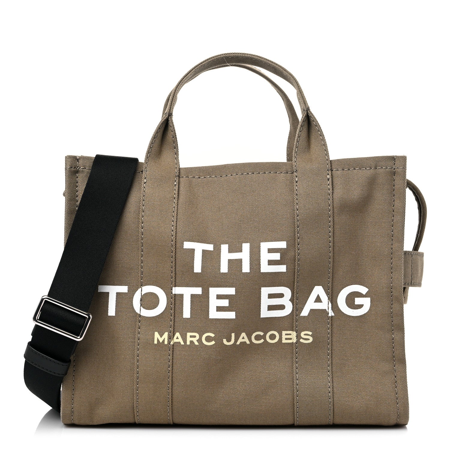 Marc Jacobs Cotton Canvas Medium The Traveler Tote Bag Slate Green 1 of 7
