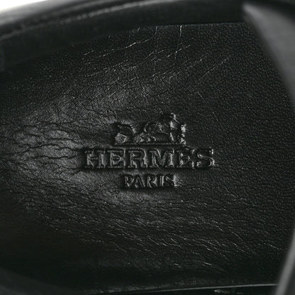 Hermes Calfskin Womens Dare Sneakers 38.5 Black White 7 of 8