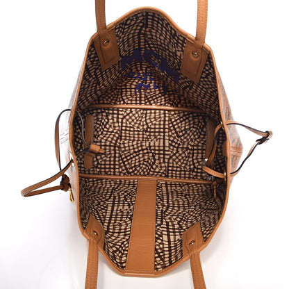 MCM Visetos Medium Liz Reversible Shopper Tote Cognac 9 of 18