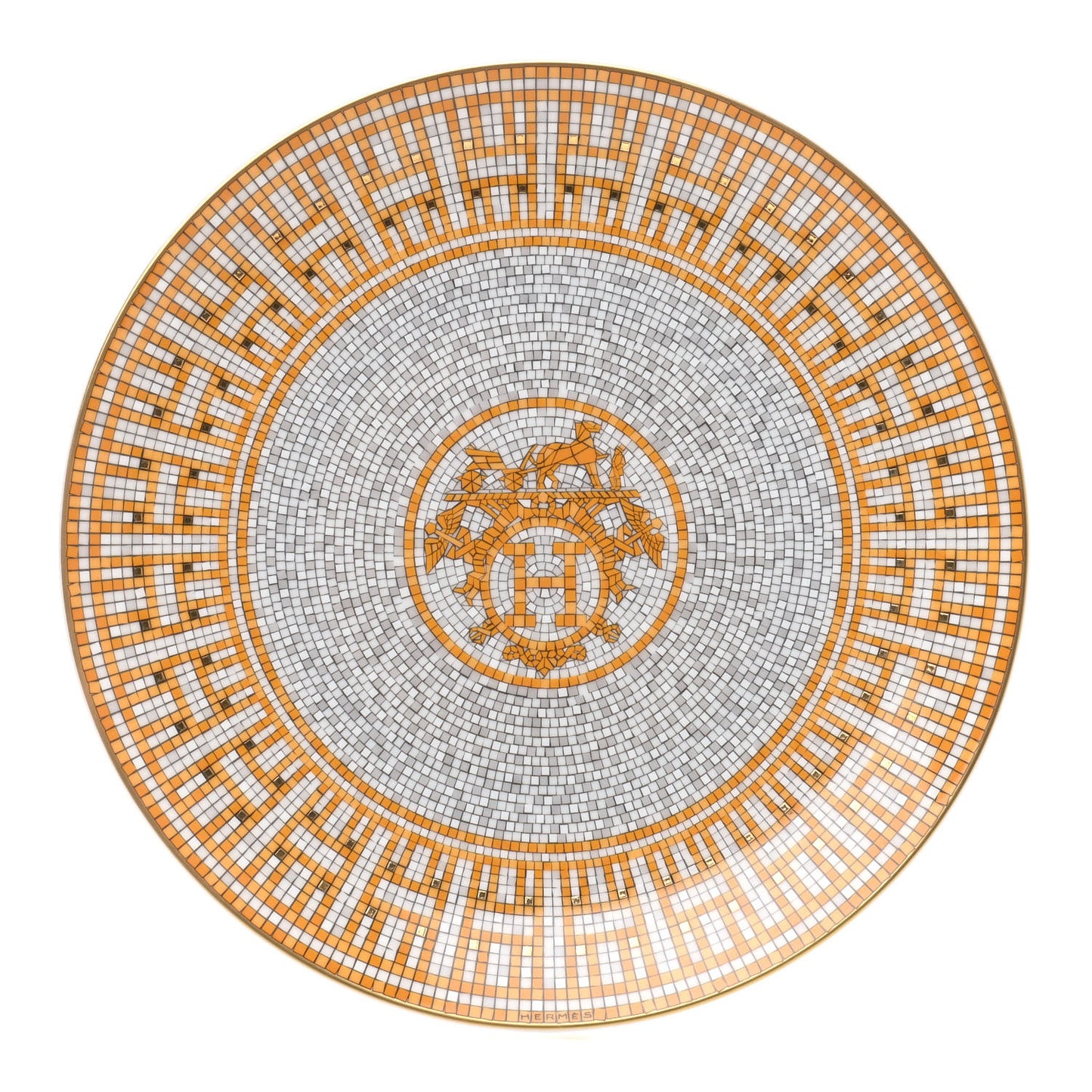 Porcelain Mosaique au 24 Dessert Plate 8.3