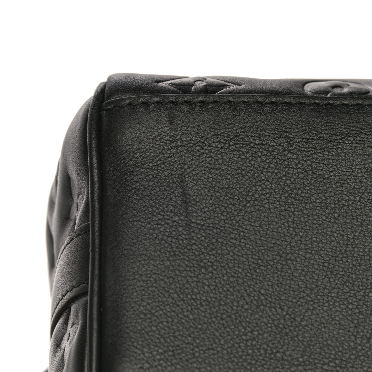 Louis Vuitton Lambskin Embossed Monogram Speedy 22 Bandouliere Black 17 of 17